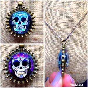 Double Faced Skull Necklace